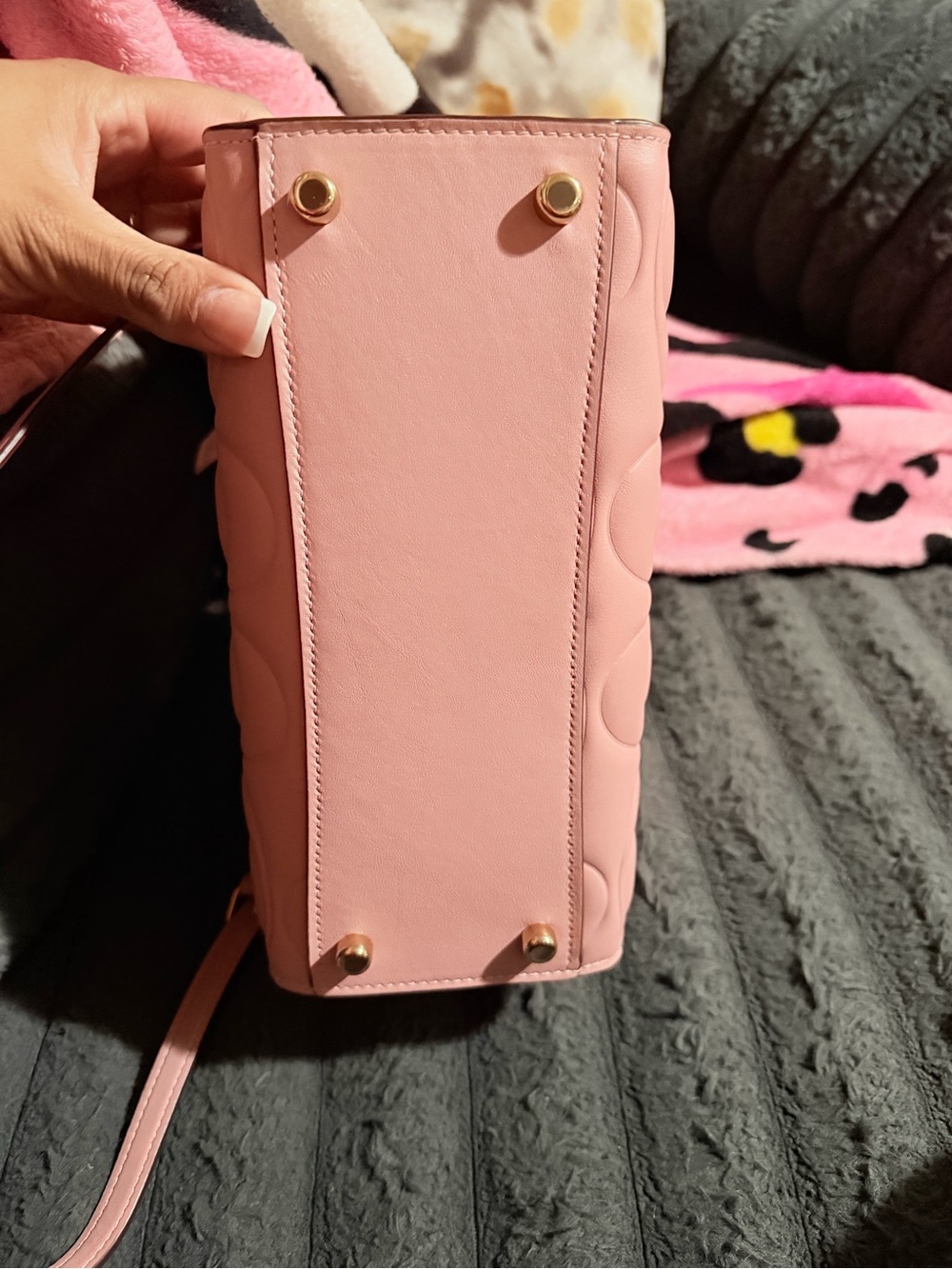 Coach Pink Quilted Signature Satchel with Matching Wallet pink petal - Picture 8 of 8